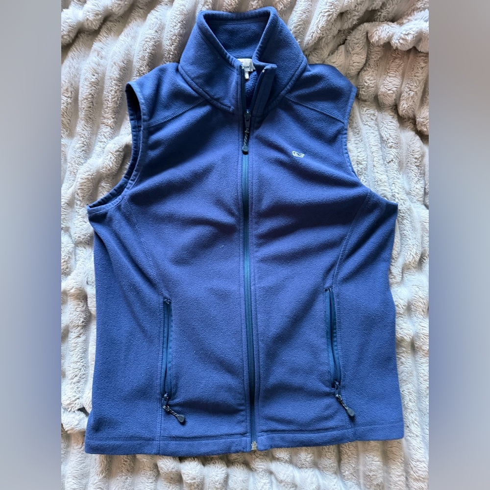 Vineyard Vines Blue Fleece Vest